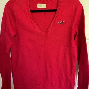 Hollister Vintage Cotton Blend V-Neck Sweater